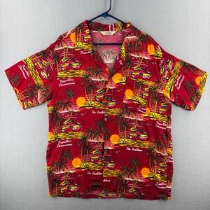 Vintage Aremar Collection Aloha Hawaiian Shirt Mens 2XL Rayon Domican Republic